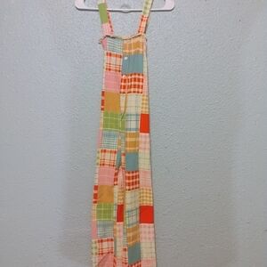 Very Rare Legit Vintage 1970s Multicolor‎ Patchwork Jumpsuit Amazing Piece